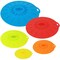 Wrapables Reusable Silicone Suction Bowl Lids, Food Storage Covers for Bowls, Pots, Pans, Mugs (Set of 5)